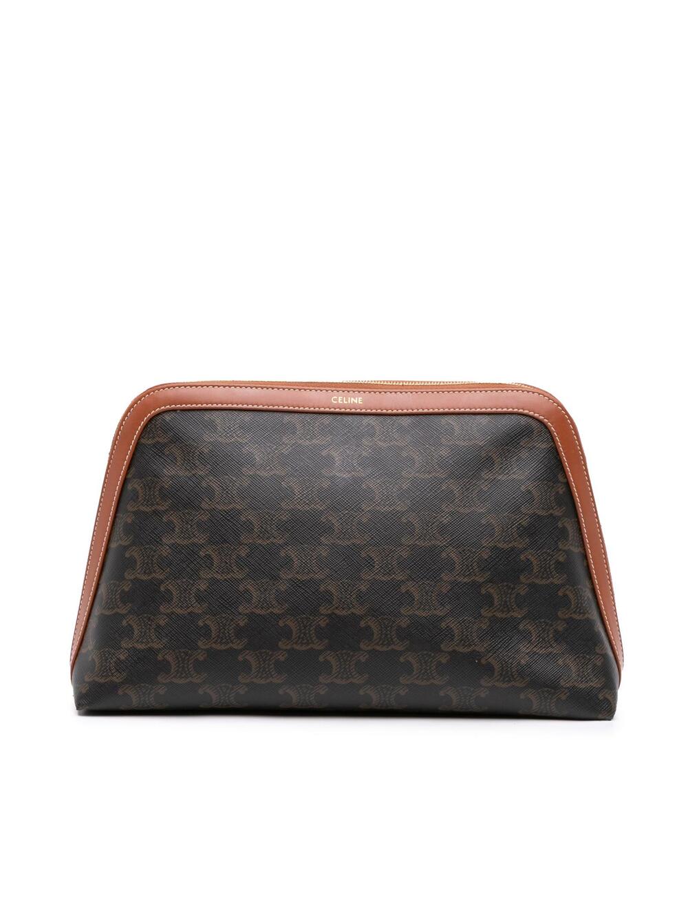 Celine Triomphe Coated Canvas Clutch #363892C56B